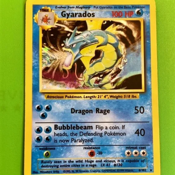 gyarados holographic pokemon card value Pokemon TCG